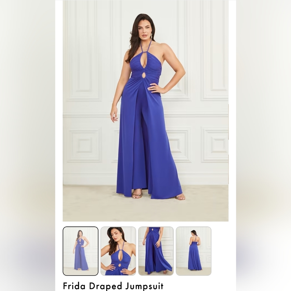 Flowing stretch-knit jumpsuit